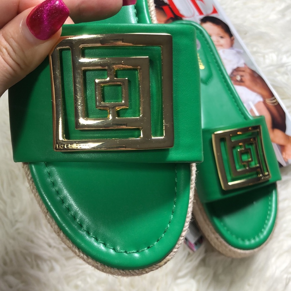 New Liz Claiborne Green Farley Shoes Sandals - Picture 3 of 7
